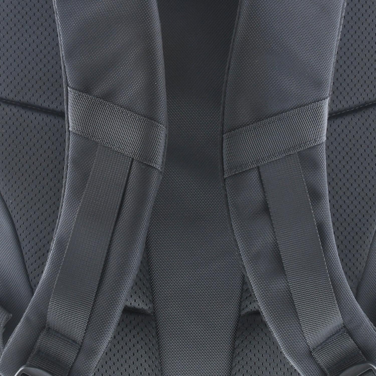 Mochila Emblem Casual Negro Poliéster hasta 15.6 carga 16KG Negro-3