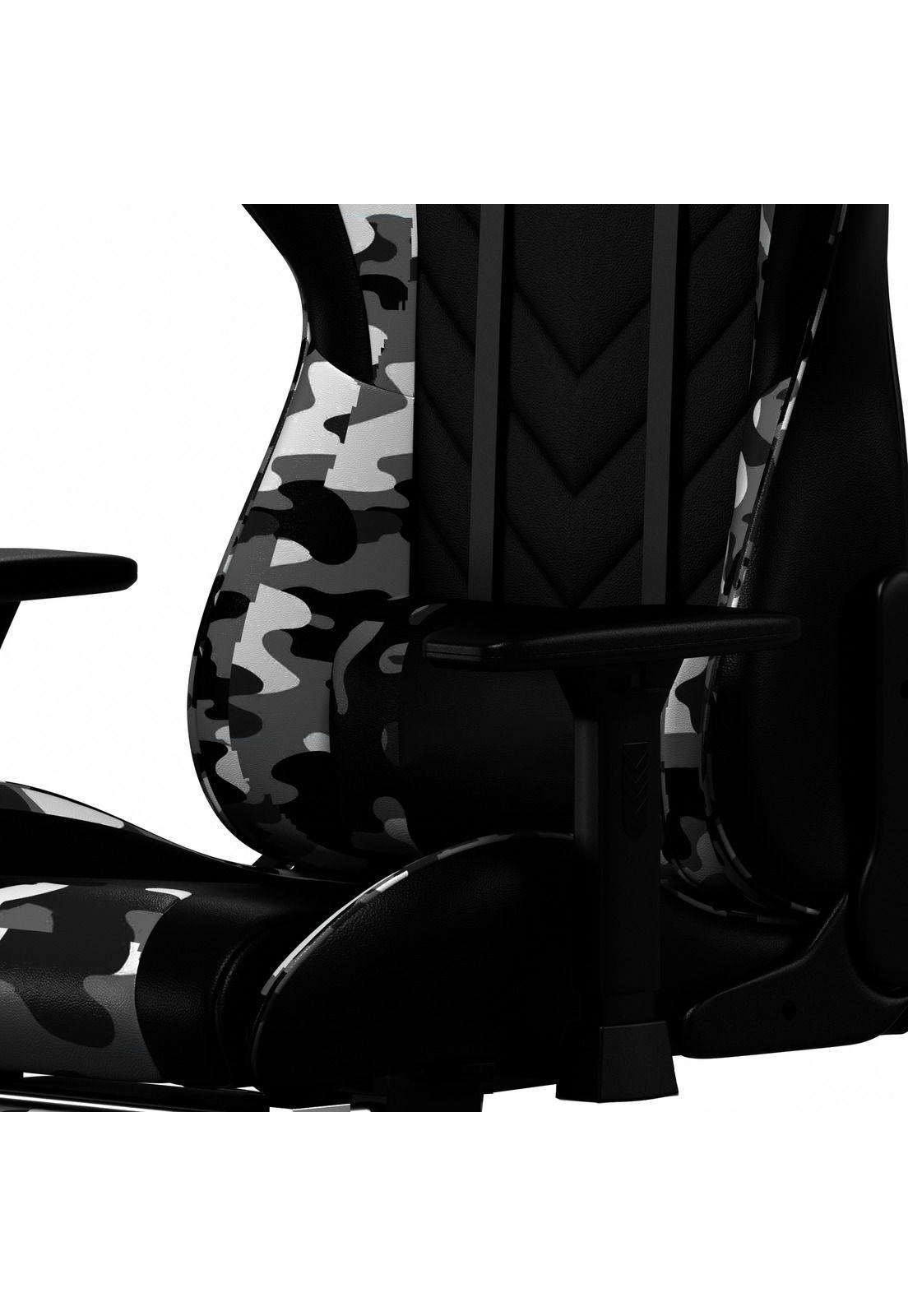 Silla Gamer de oficina Profesional Ulrik Militar Blanca-5