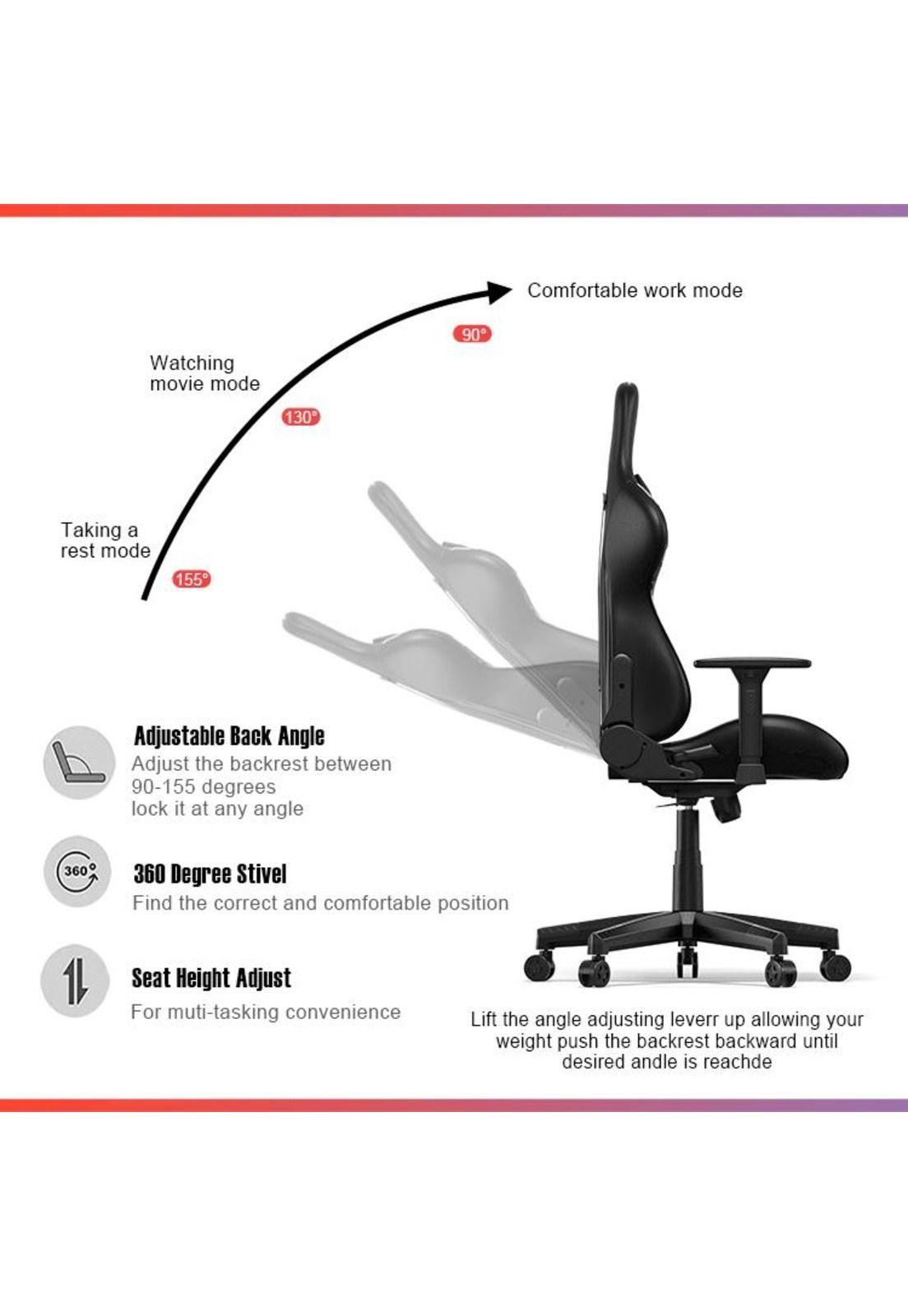 Silla Gamer de oficina Profesional Ulrik Militar Blanca-6