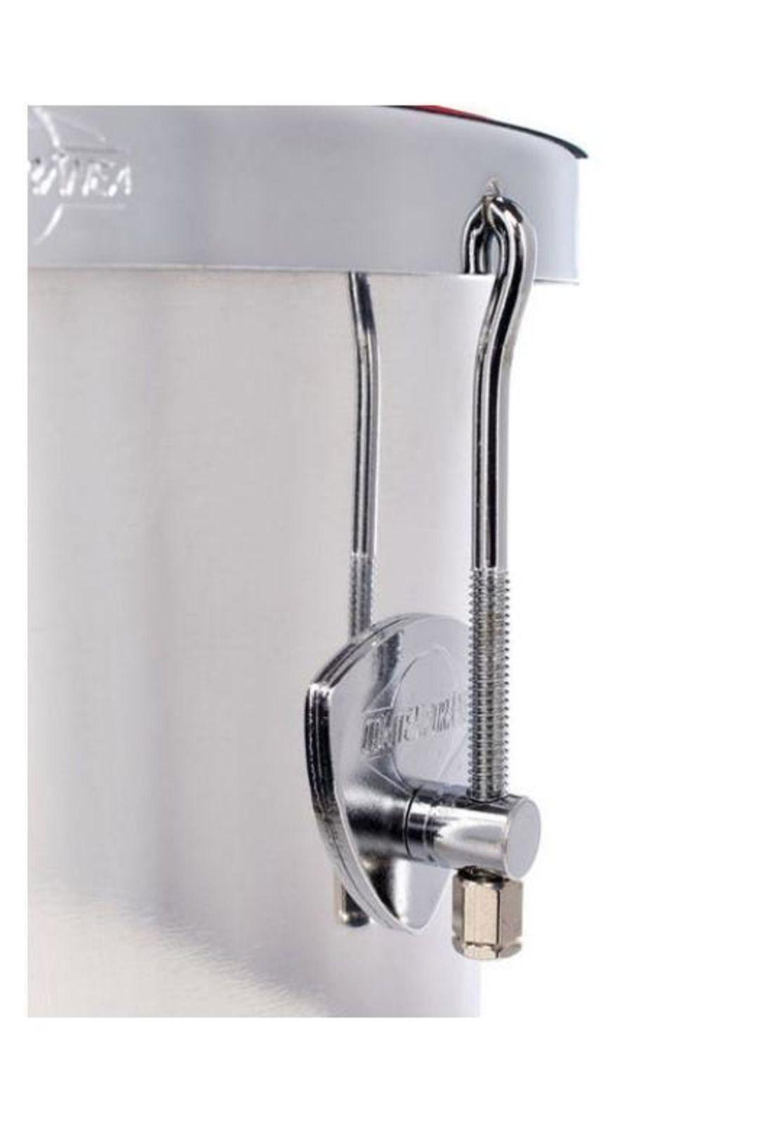 Rebolo Cónico Aluminio Parche Napa Rojo 12"-3