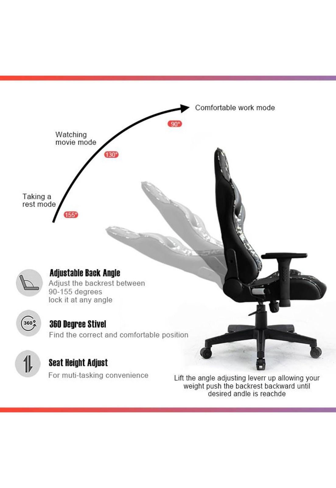 Silla Gamer Profesional Ulrik Militar Verde-6