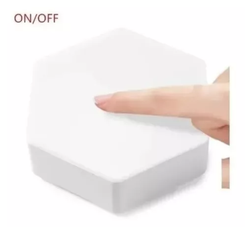 Lampara De Pared Hexagonal Con Sensor Tactil/Control Remoto-3