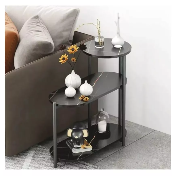 Mesa Auxiliar De Centro Decorativa De 3 Niveles Mesa De Lujo-0