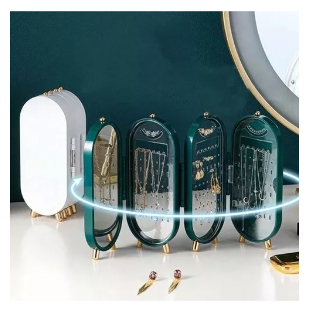Organizador De Joyas Joyero Aros Anillos Decoracion Portatil-2