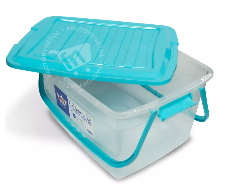 Caja Organizadora Almacenamiento Con Broches Y Asas 13,8 Lts-2