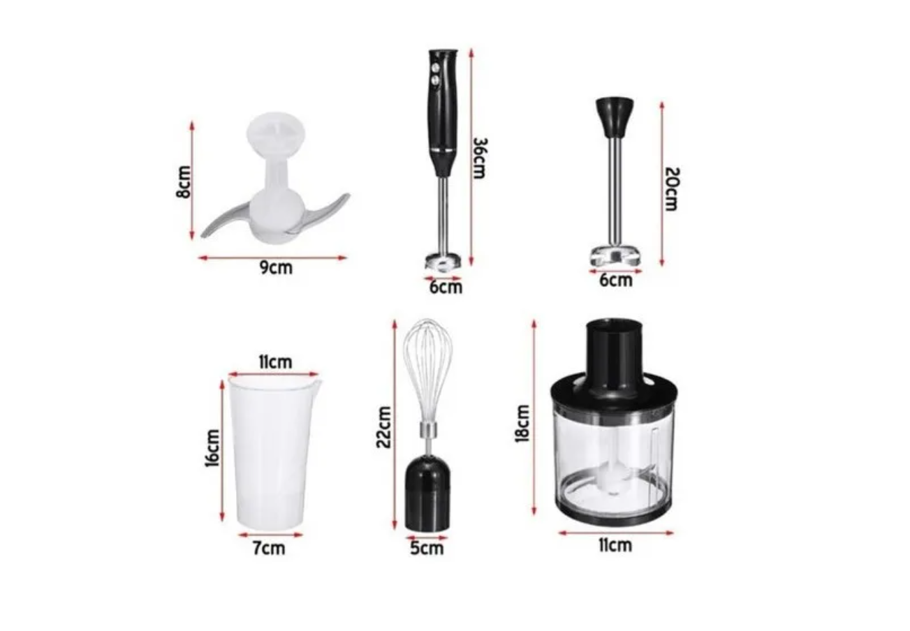 Minipimer Batidora Manual 4 En 1 Hand Blender-5
