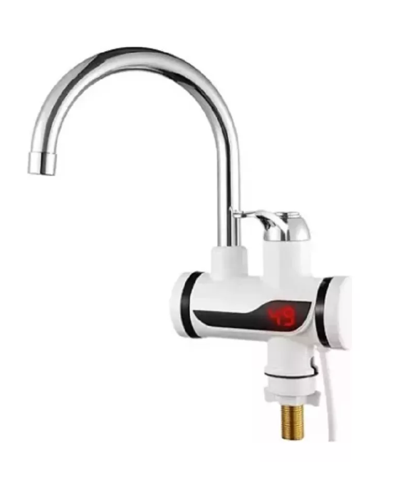Llave Agua Caliente Eléctrico Lavaplatos Color Blanco-0