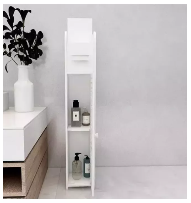 Estante De Baño Organizador 3 Compartimientos Blanco-2