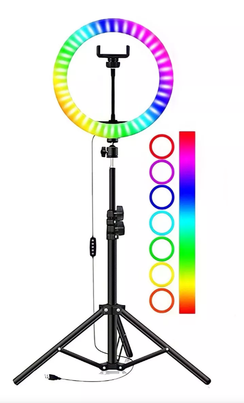 Anillo Rgb Aro De Luz Multicolor + Trípode-0
