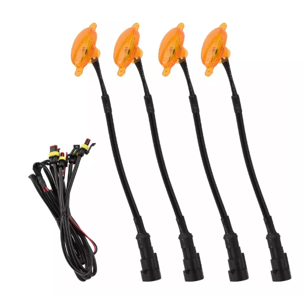 Luces Led Tipo Raptor Universal Parrilla Rejilla Ambar X4-2