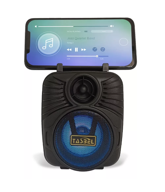 Mini Parlante Portátil Bluetooth Radio Aux Luz Led-0