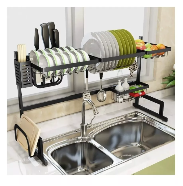 Escurridor Seca Platos Multifunción Acero Inoxidable 65cm-1