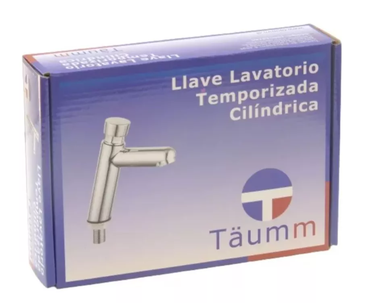 Llave Lavatorio Temporizada Cilíndrica-2