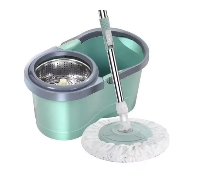 Mopa Trapeador Giratorio Spin 360° Con Balde-0