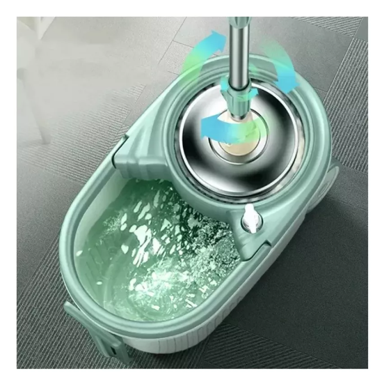 Mopa Trapeador Giratorio Spin 360° Con Balde-1