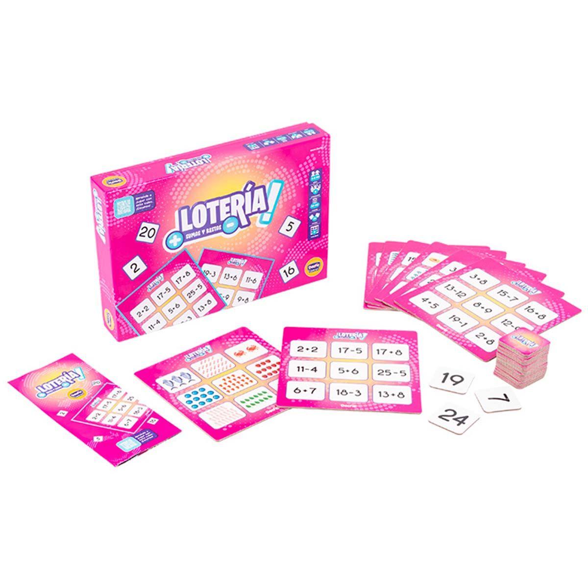 Juego De Mesa. Lotería Sumas Y Restas-2