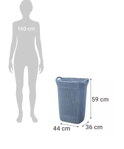 Canasto Para Ropa Rectangular Khipu. Reyplast Khipu-1