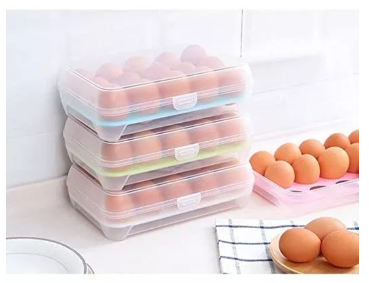 Organizador De Huevos, Caja Para 15 Unidades Huevera-1