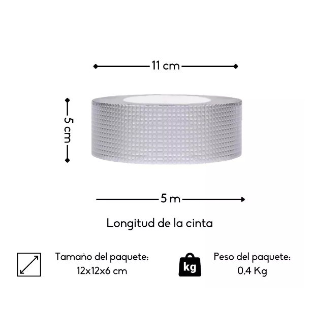 Adhesivo Cinta Tapagoteras Térmica 5cm X 5m-1
