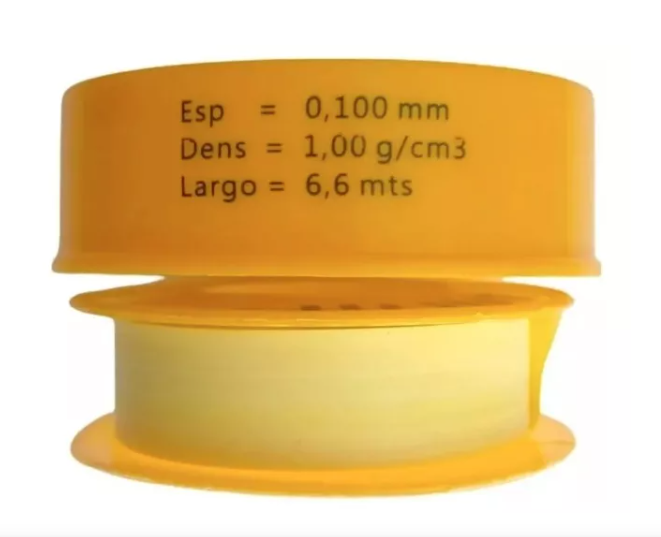 Pack 10 Unidades Teflón 3/4 6.6mt Amarillo Gas-2