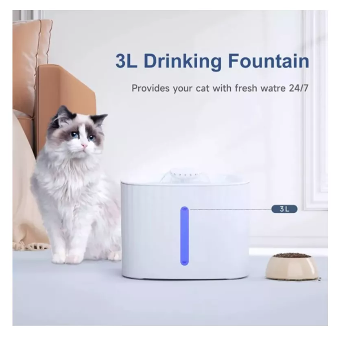 Fuente Dispensador De Agua Eléctrico Bebedero Gatos Perros-2