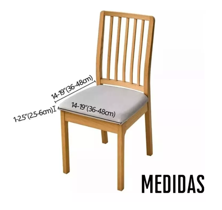 Set De 6 Cubre Asiento De Comedor-1
