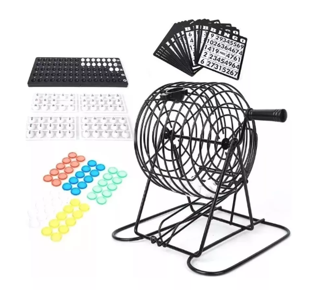 Set Bingo Tómbola Juego De Mesa Familiar + Cartones-1