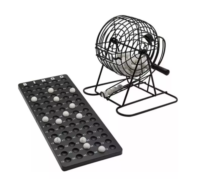 Set Bingo Tómbola Juego De Mesa Familiar + Cartones-2