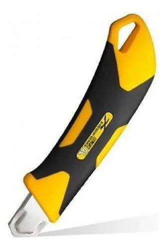 Cuchillo Olfa L-7 Industrial- Antideslizante Tipo Seguro Manual-2