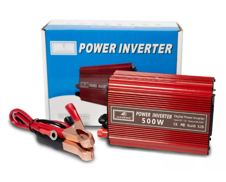 Inversor De Voltaje 12v A 220v, Con Usb, Capacidad 500watt-0