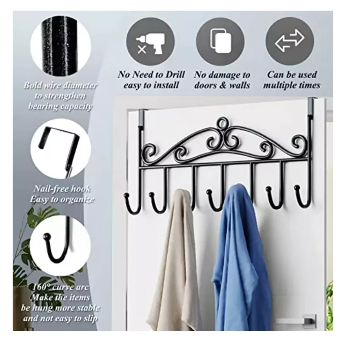 Gancho Puerta Perchero De Puerta Perchero Toallas-3