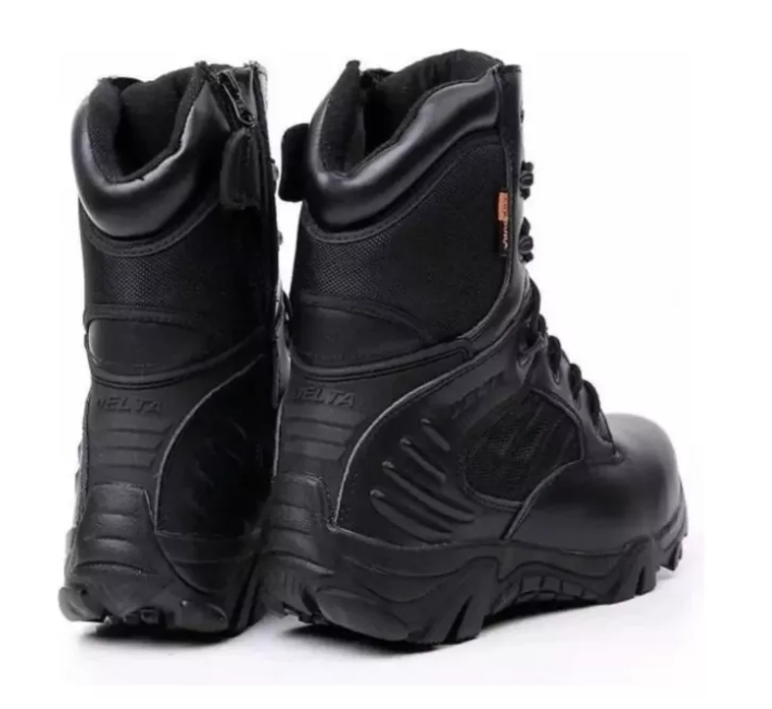 Botas Tacticas Militares Delta Caña Alta-0