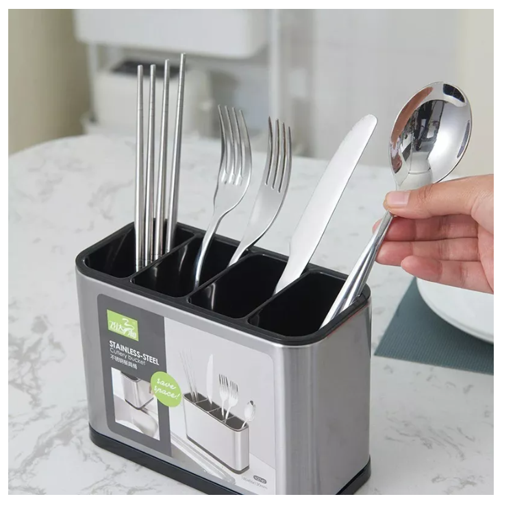 Escurridor De Cubierto Utensilios Cocina Acero Inoxidable-1