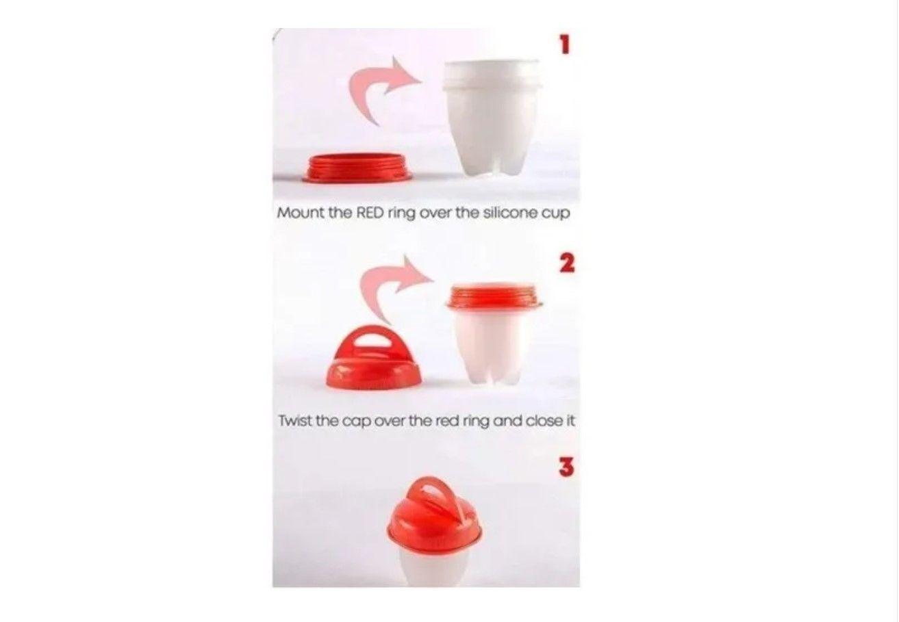 Set 6 Hervidor De Huevos De Silicone Para Cocina Sin Bpa-3
