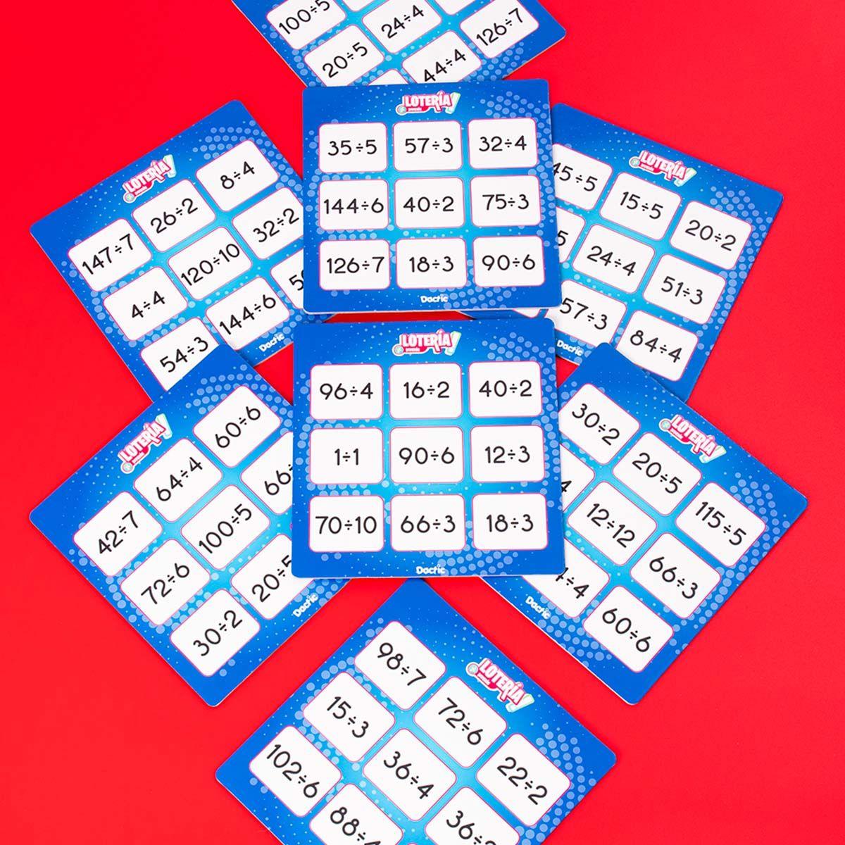 Juego De Mesa. Lotería División-1