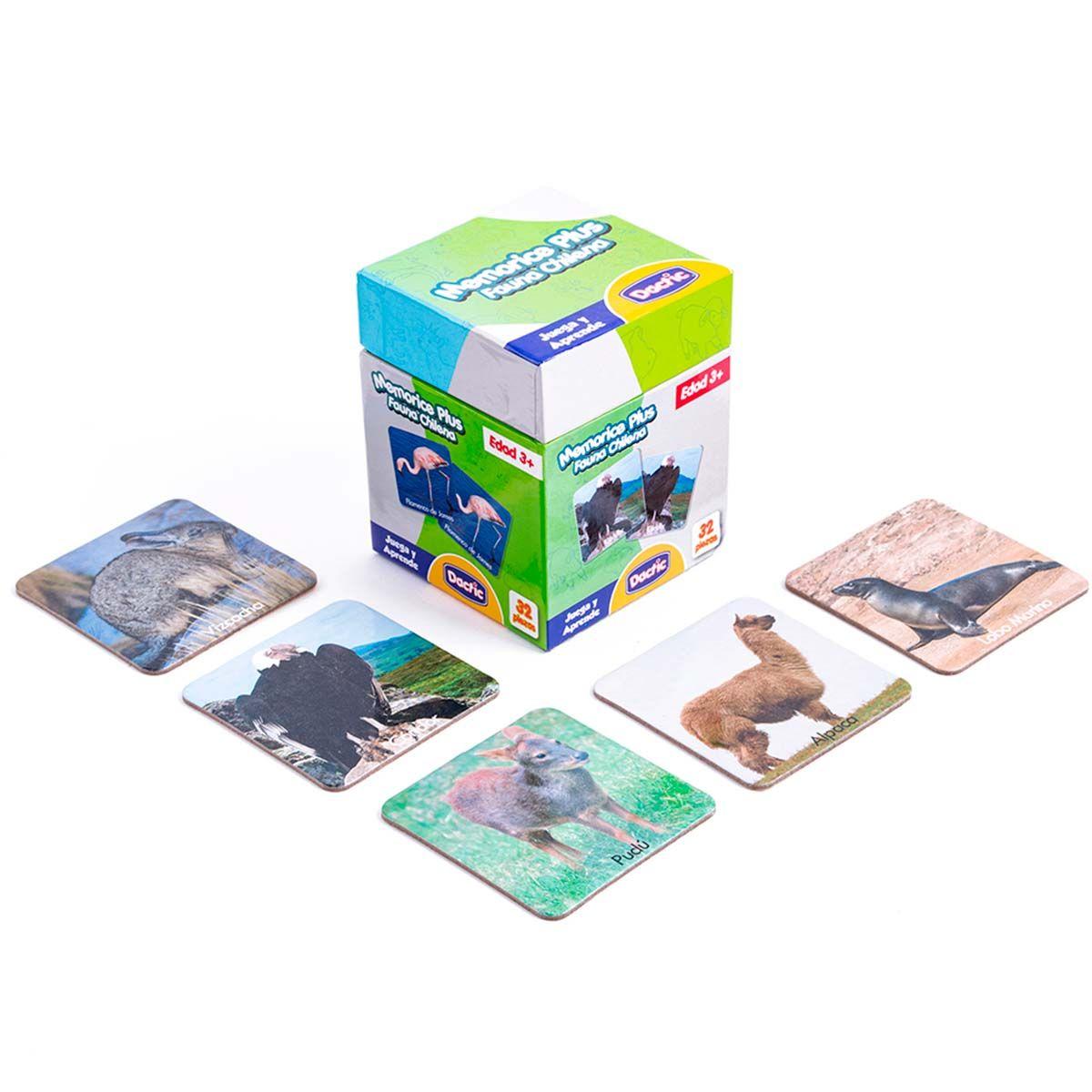 Memorice Plus Fauna Chilena 32 Piezas Dactic-2