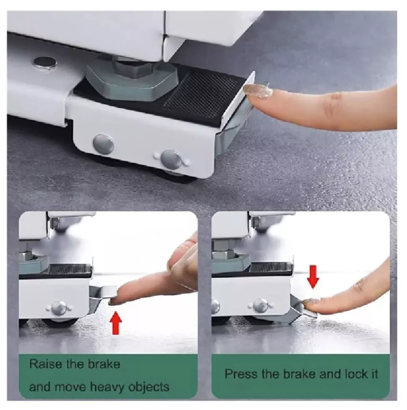 Base Telescópica C/ruedas Refrigerador Cocina Lavadora 300kg-4