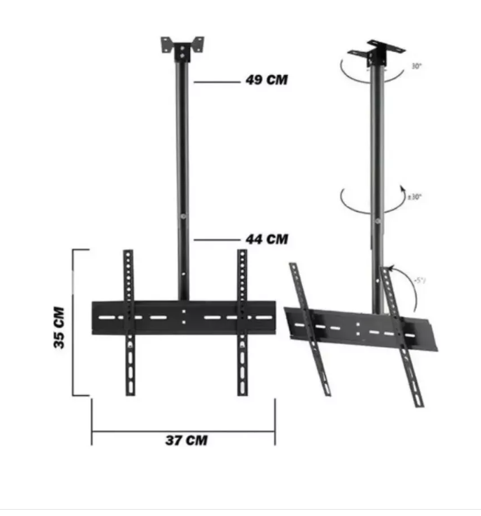 Soporte De Tv Para Techo 20 A 55 Pulgadas Soporta 50 Kilos-3
