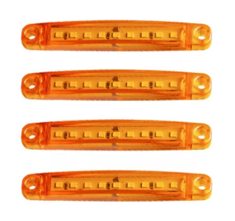 4 Luces Laterales Posición Led Bi-volts Auto Camión-0
