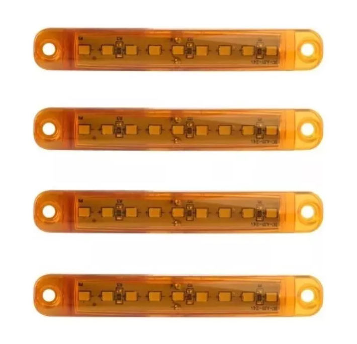4 Luces Laterales Posición Led Bi-volts Auto Camión-1