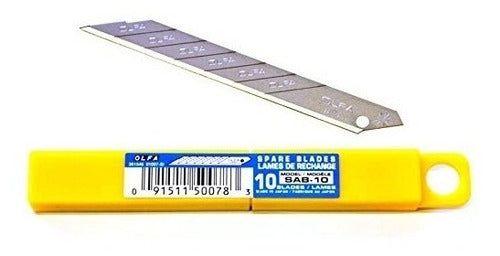 Cutter repuestos Olfa SAB-10 color foto - Pack de 10 unidades-0