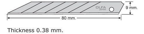 Cutter repuestos Olfa SAB-10 color foto - Pack de 10 unidades-2