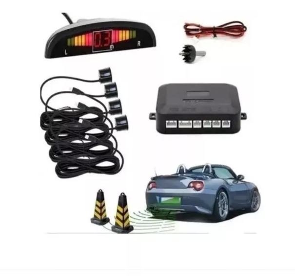 Sensores Retroceso Auto Reversa Posterior Radar-4