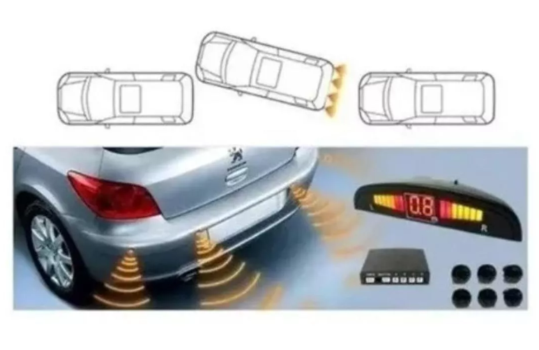 Sensores Retroceso Auto Reversa Posterior Radar-5