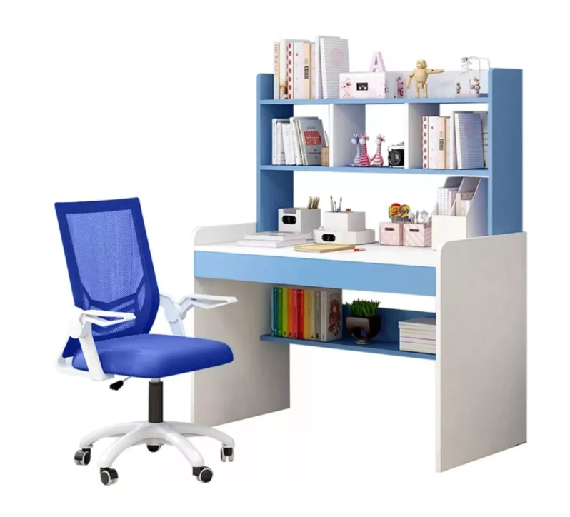 Escritorio Con Estantería Organizador Libros-0
