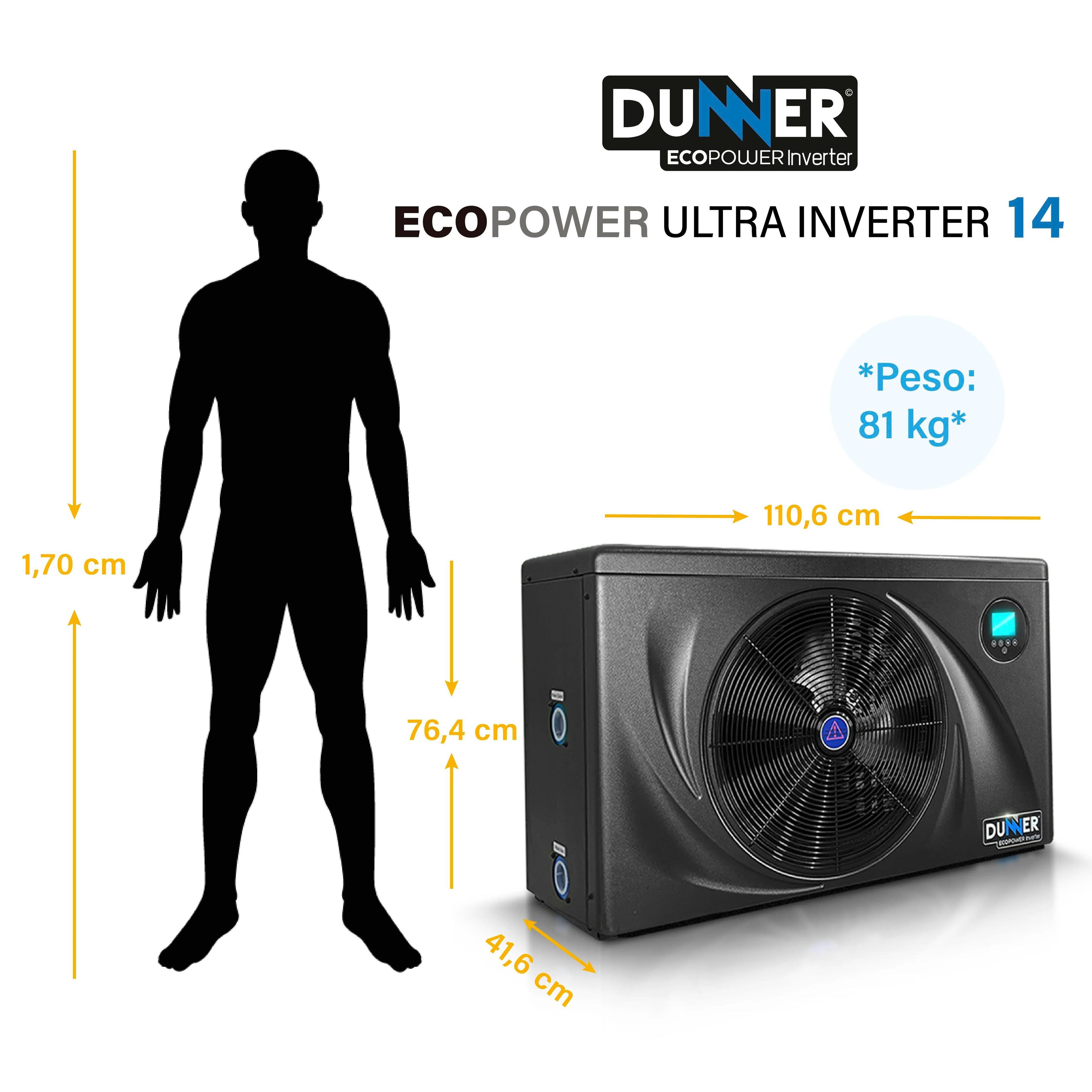 BOMBAS DE CALOR DUNNER ECOPOWER ULTRA INVERTER-14 PARA PISCINA DE HASTA 70M3-3