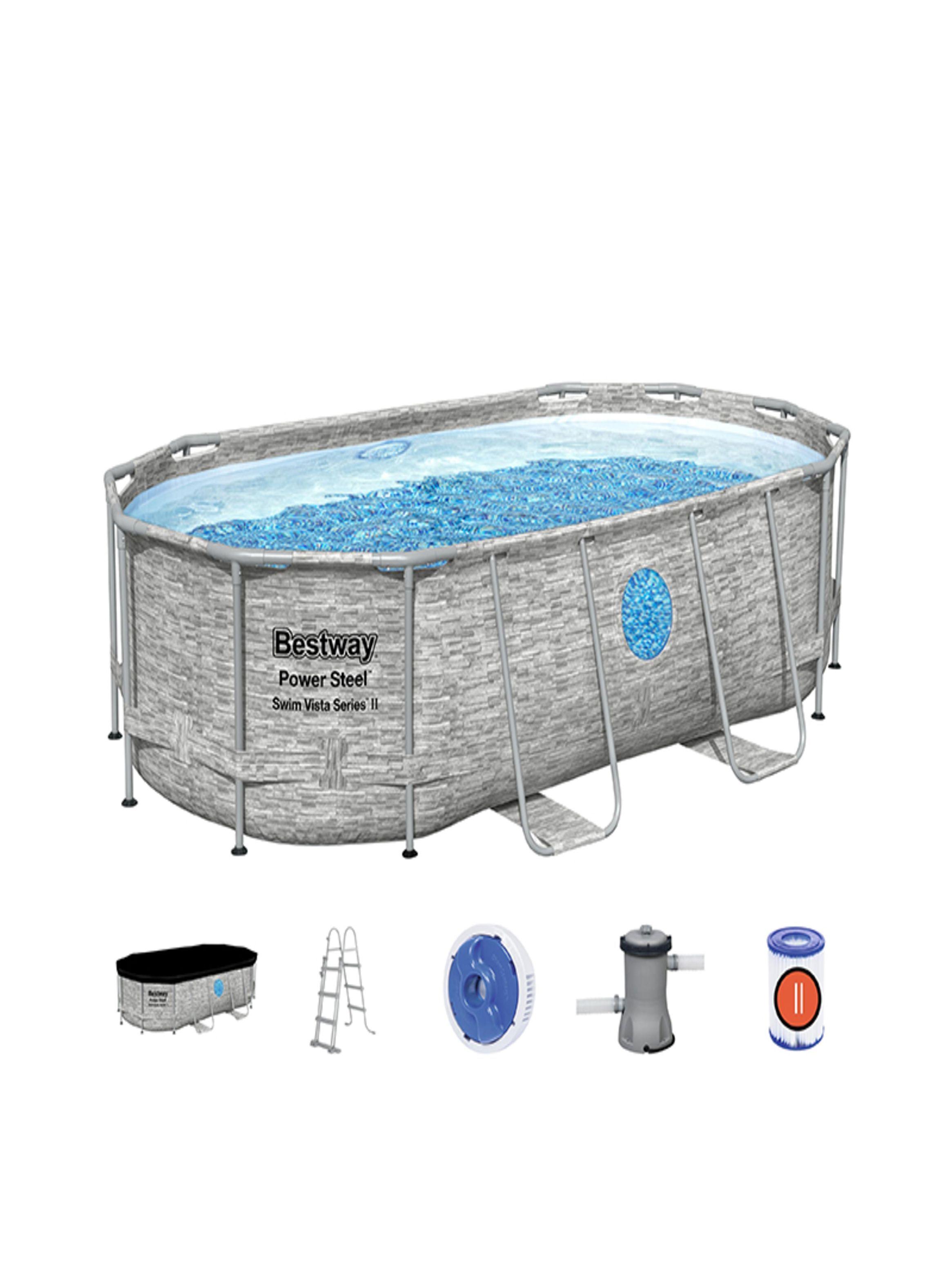 Piscina Estructural Oval Vista, 4.27m x 2.50m x 1.00m, CAP. 7.250 Lts; Bestway-3