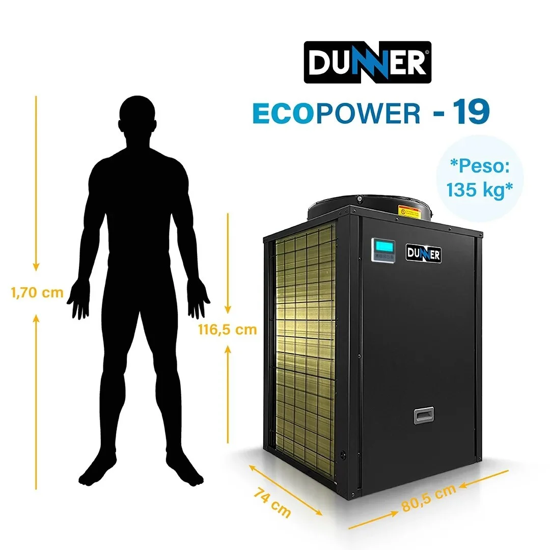 BOMBAS DE CALOR DUNNER ECOPOWER-19 PARA PISCINA DE HASTA 85M3-4