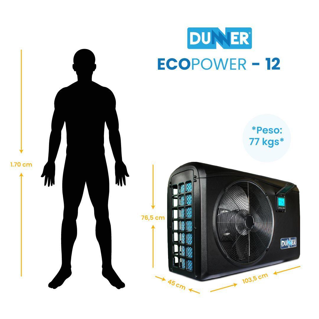 BOMBAS DE CALOR DUNNER ECOPOWER-12 PARA PISCINA DE HASTA 55M3-4