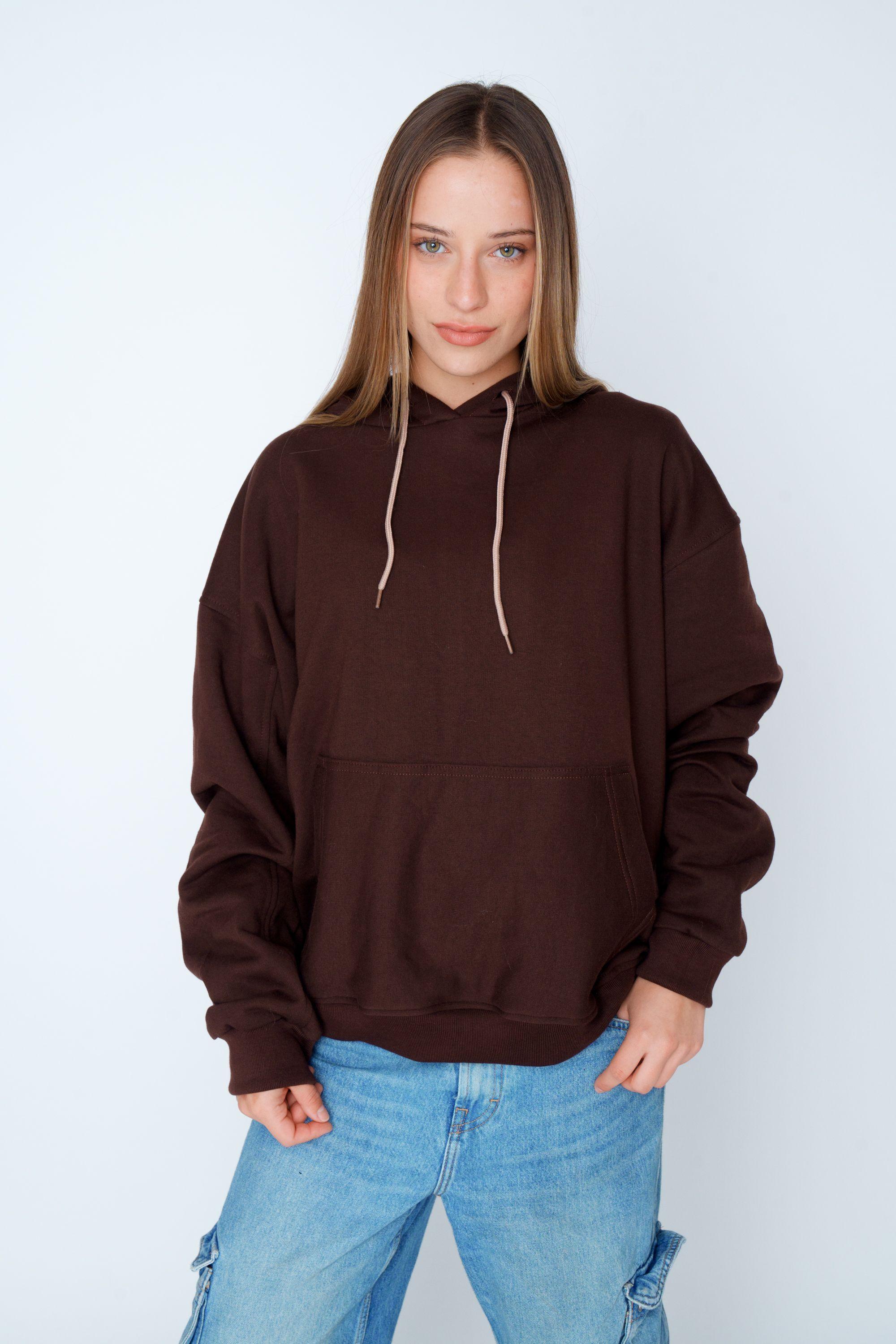 Polerón Oversize FLAW "Mocha YC" Café Unisex-2